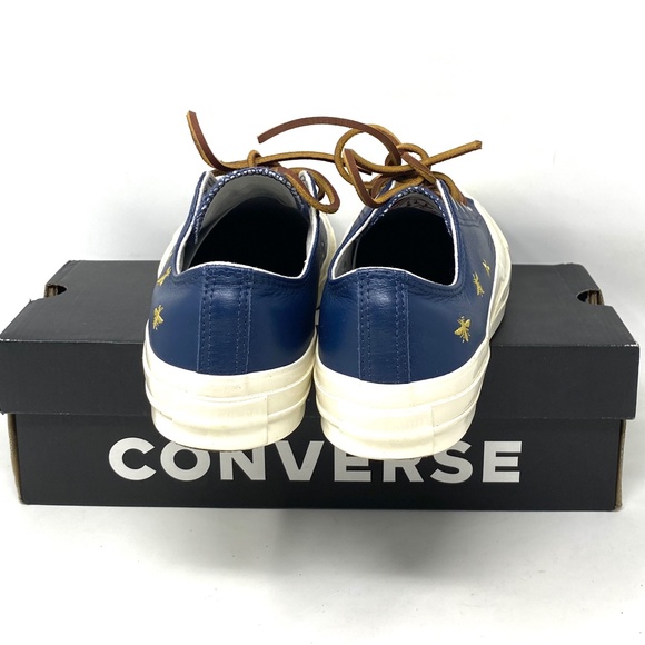 Converse Chuck 70 Low Top Leather Blue Women's Size Sneakers Custom 165507C-ENG - Picture 4 of 15